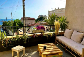 Superbe appartement cosy vue mer/CORNICHE/CENTRE